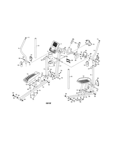 Pedals/console/upright