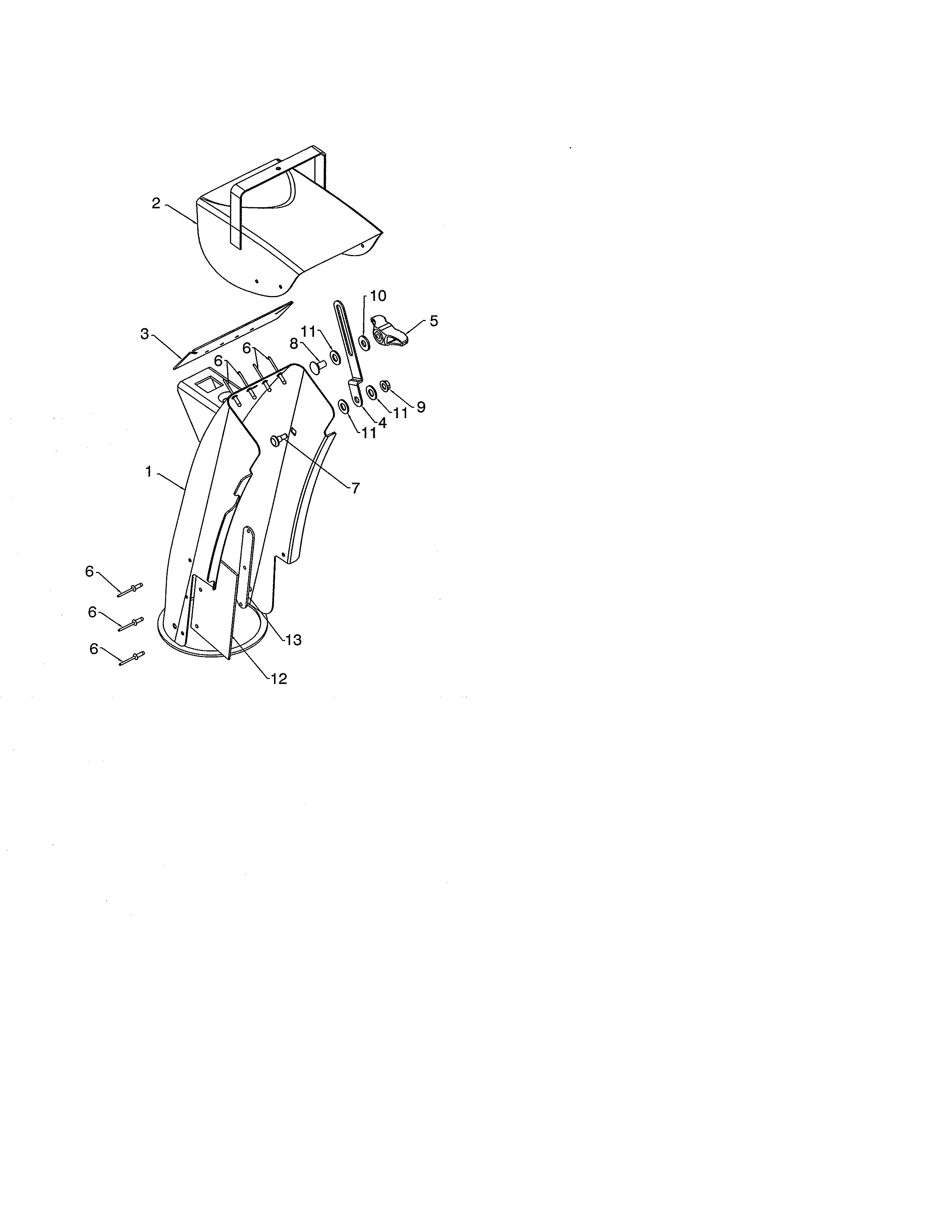 CHUTE/DEFLECTOR