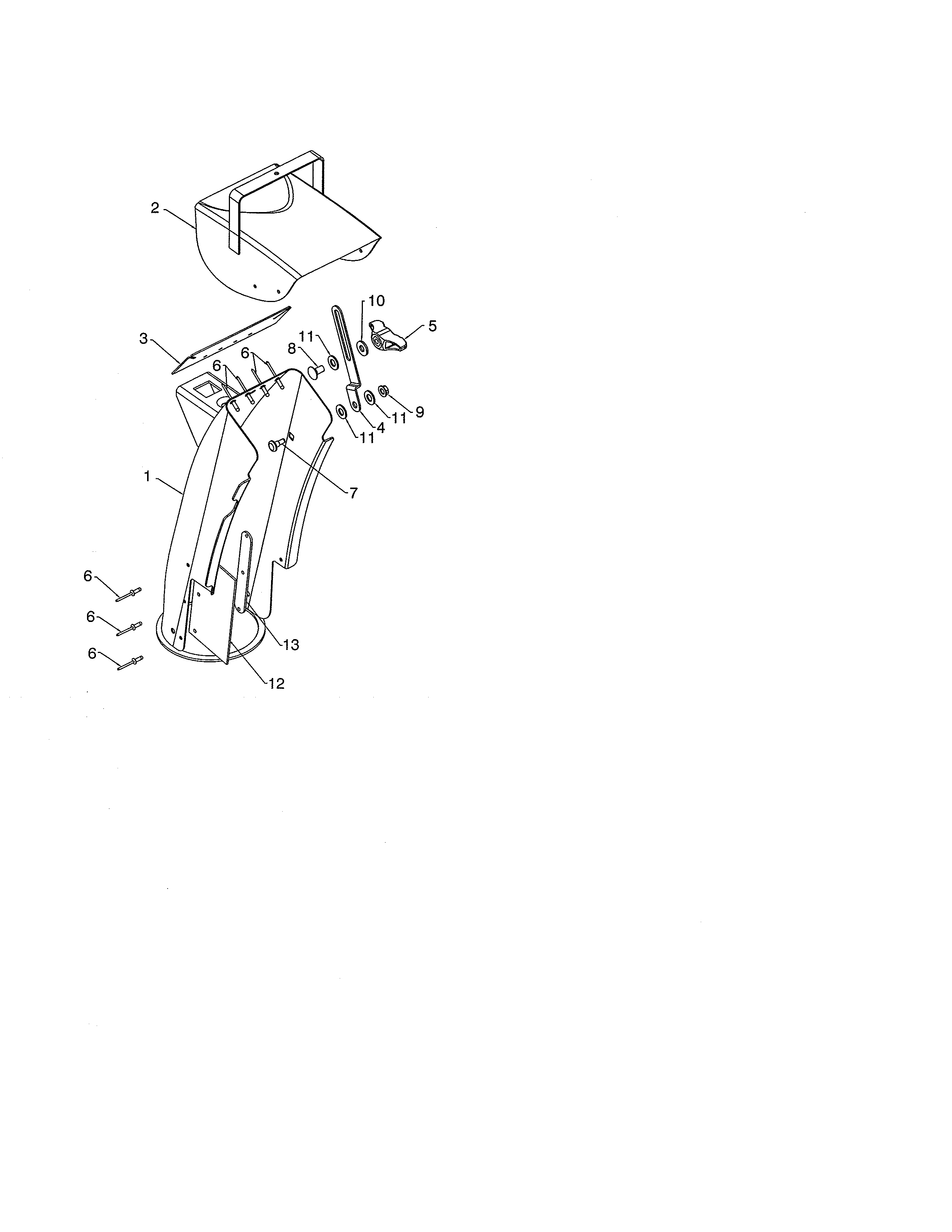 Chute/deflector