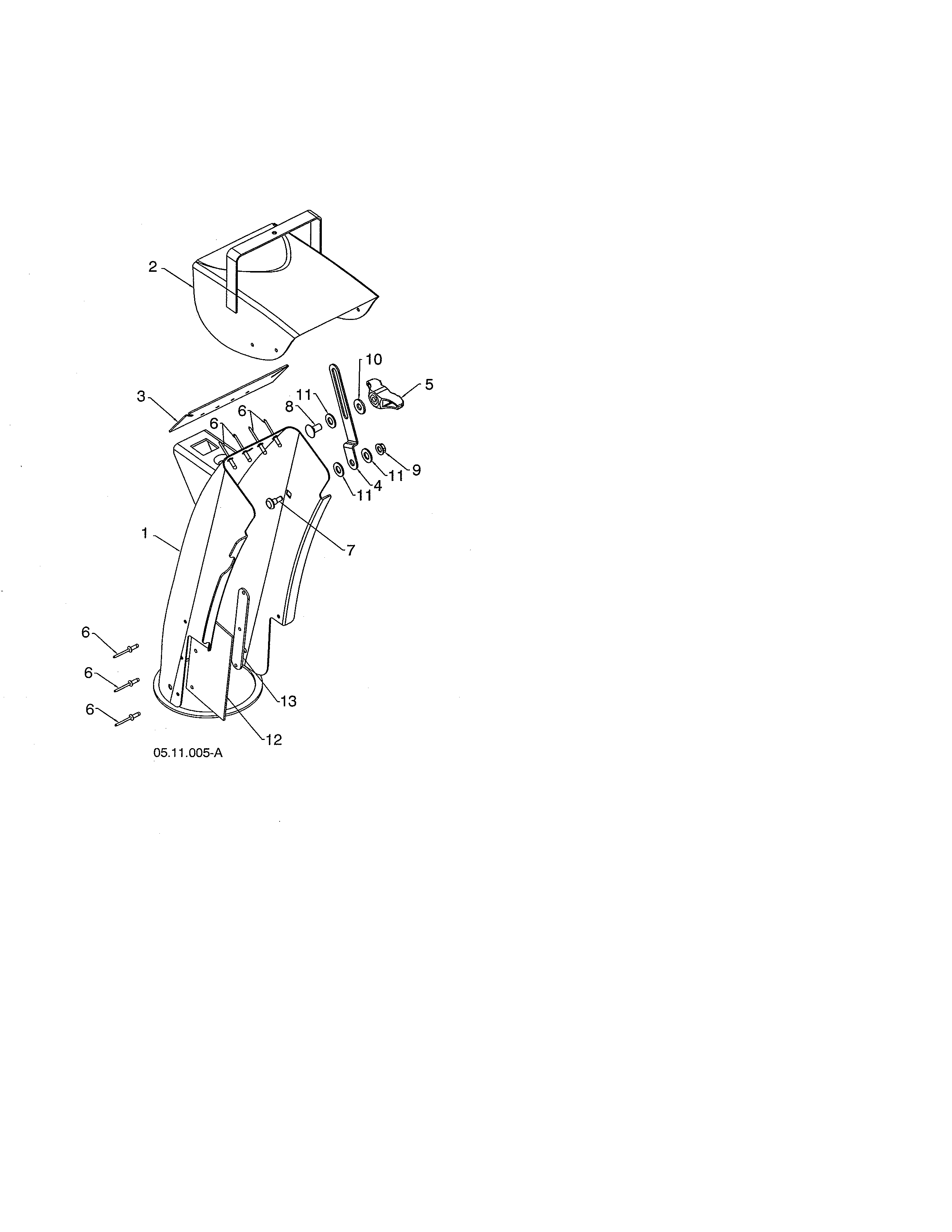 Chute/deflector