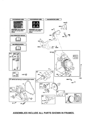 Cylinder/crankshaft