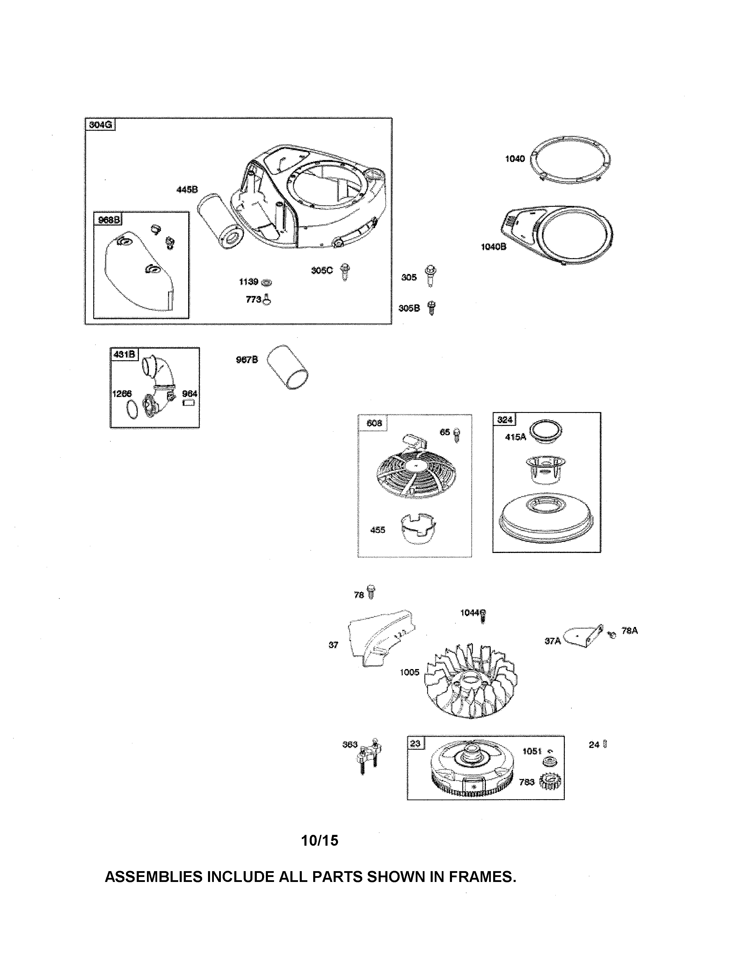 BLOWER HOUSING/REWIND STARTER