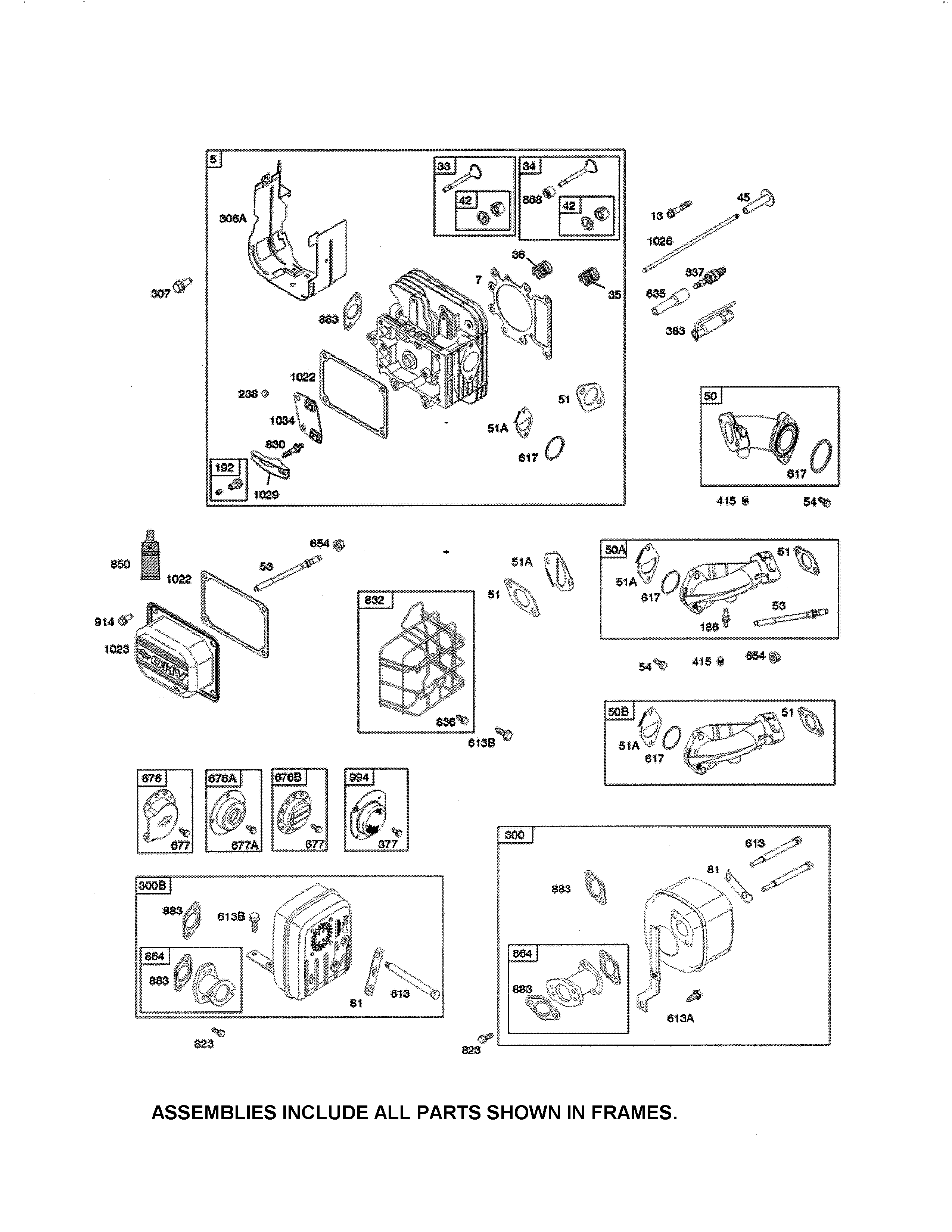 Head cylinder/muffler