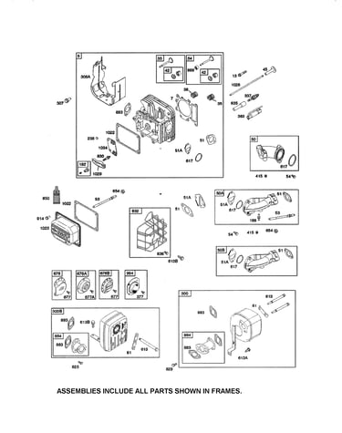 Head cylinder/muffler