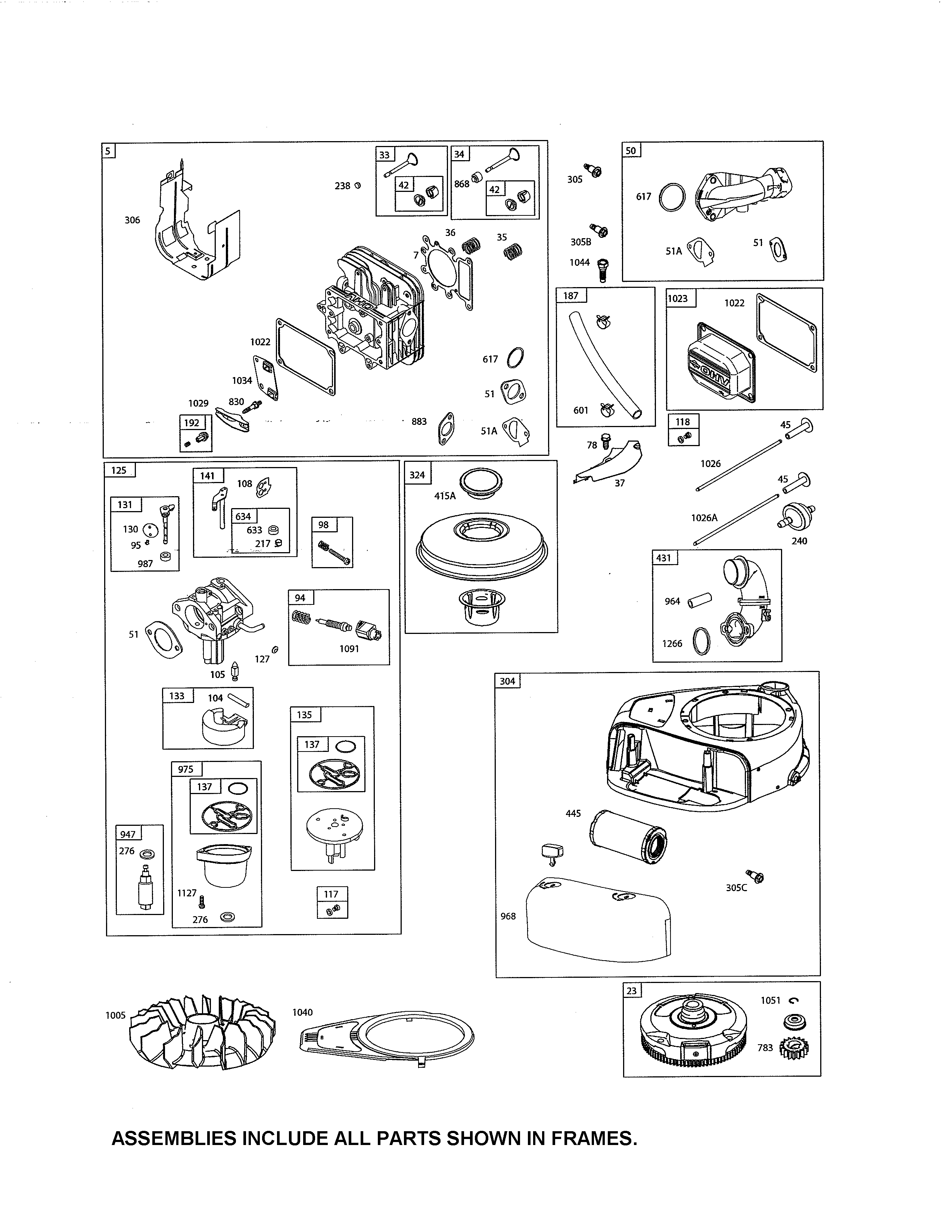 Head-cylinder/carburetor