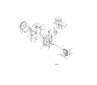 Poulan PR270-96192009000 impeller/gearbox diagram