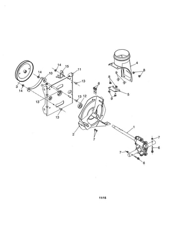 Impeller/gear box