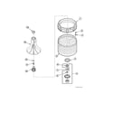Alliance SWNSX2PP112TW01 agitator/drive bell/hub/washtub diagram