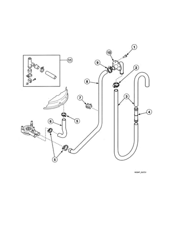 Drain hoses/siphon break kit
