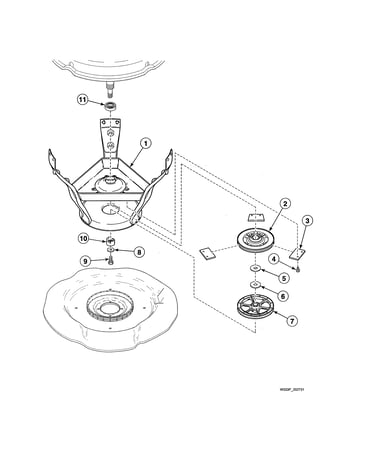 Weldment & bearing/brake/pulley