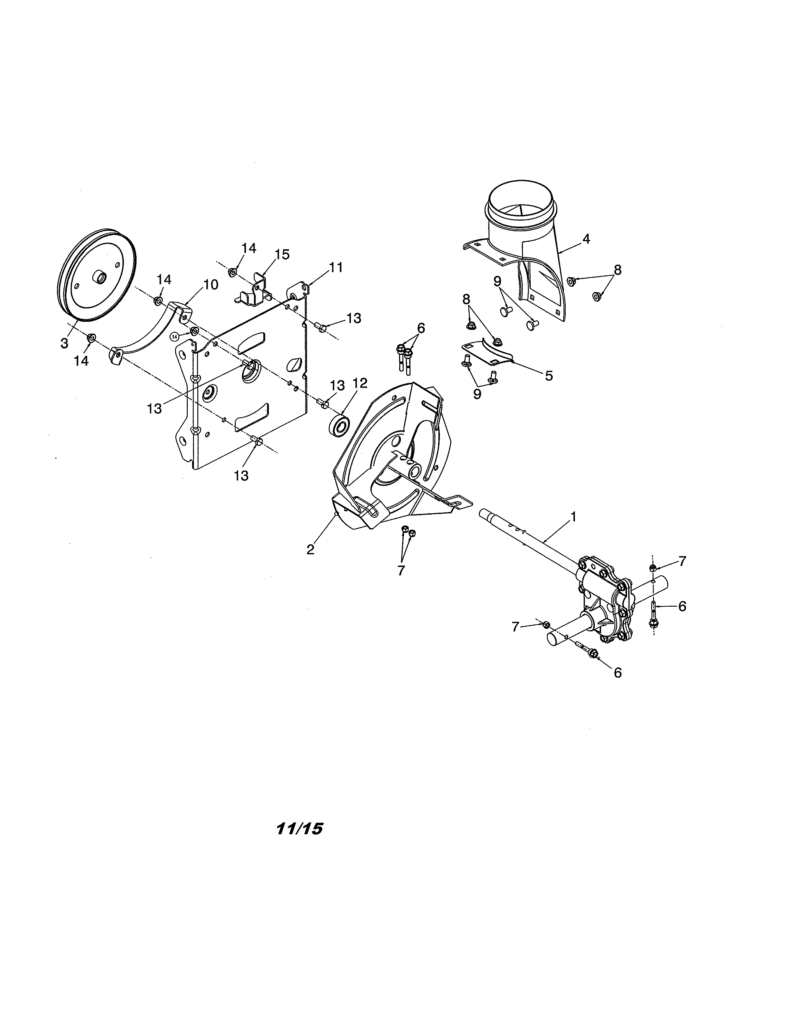 Gearbox/impeller