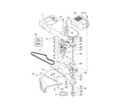 Craftsman 917776740 chassis/deflector/spindle diagram