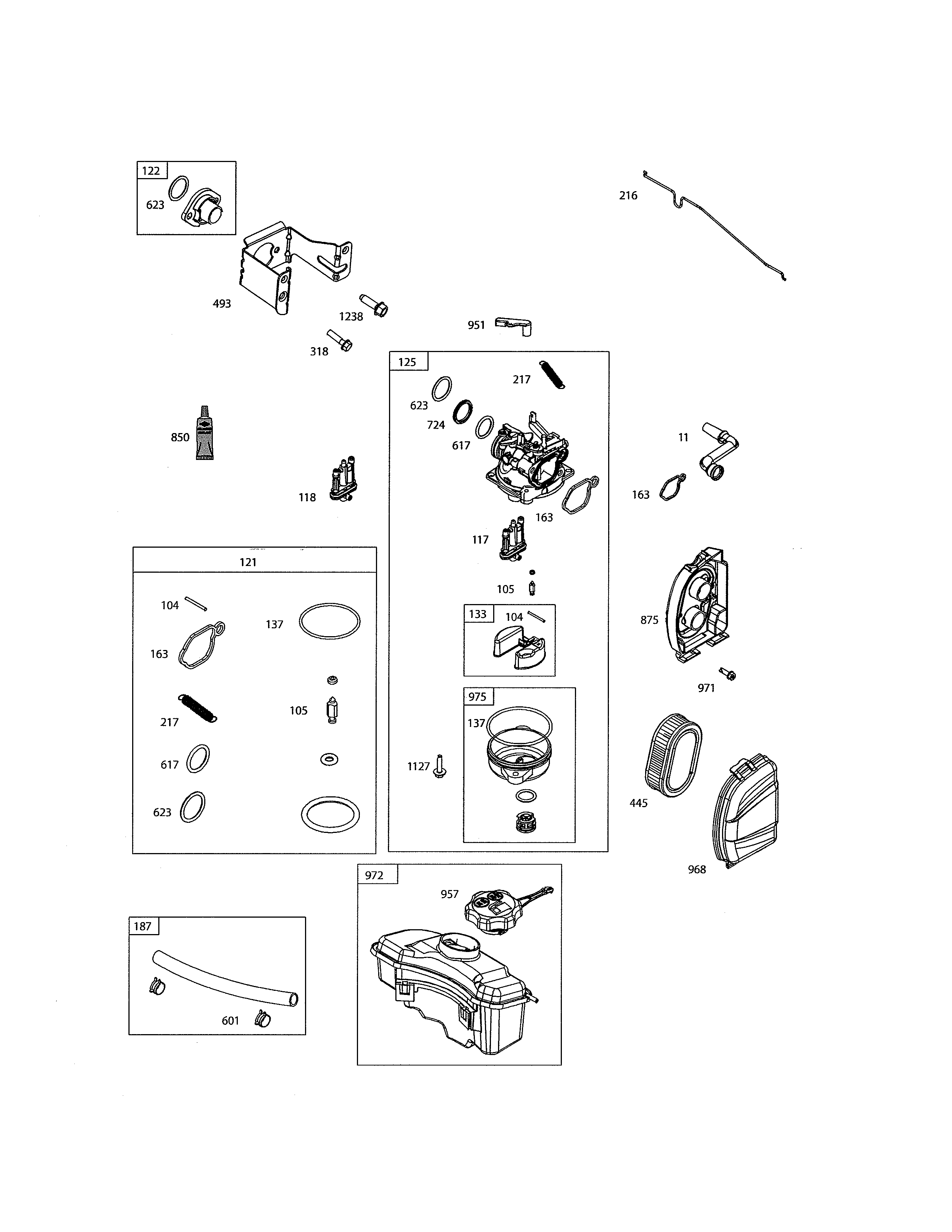 CARBURETOR/FUEL TANK