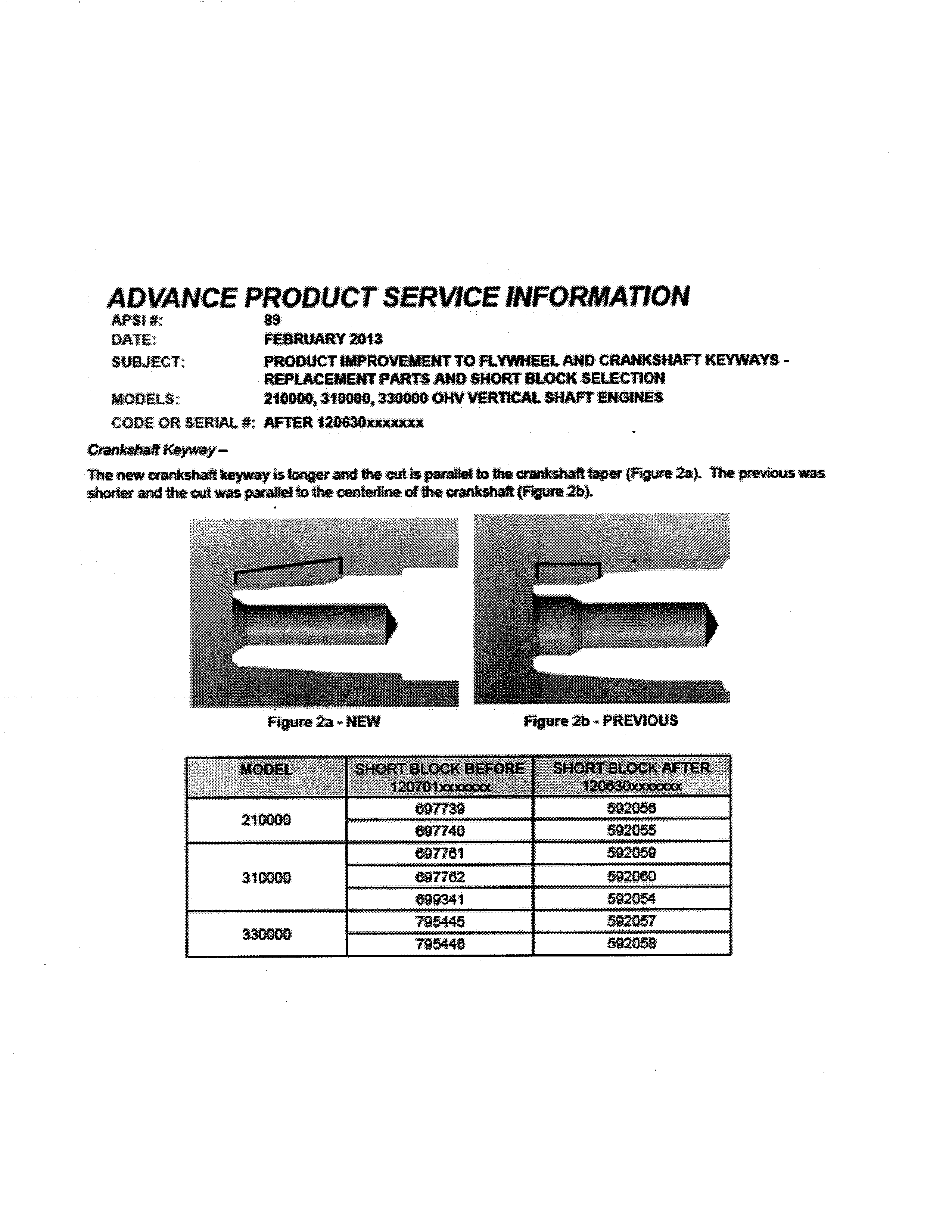 ADVANCE PRODUCT SERVICE INFO