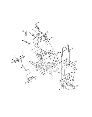 Fuel tank/upper dash