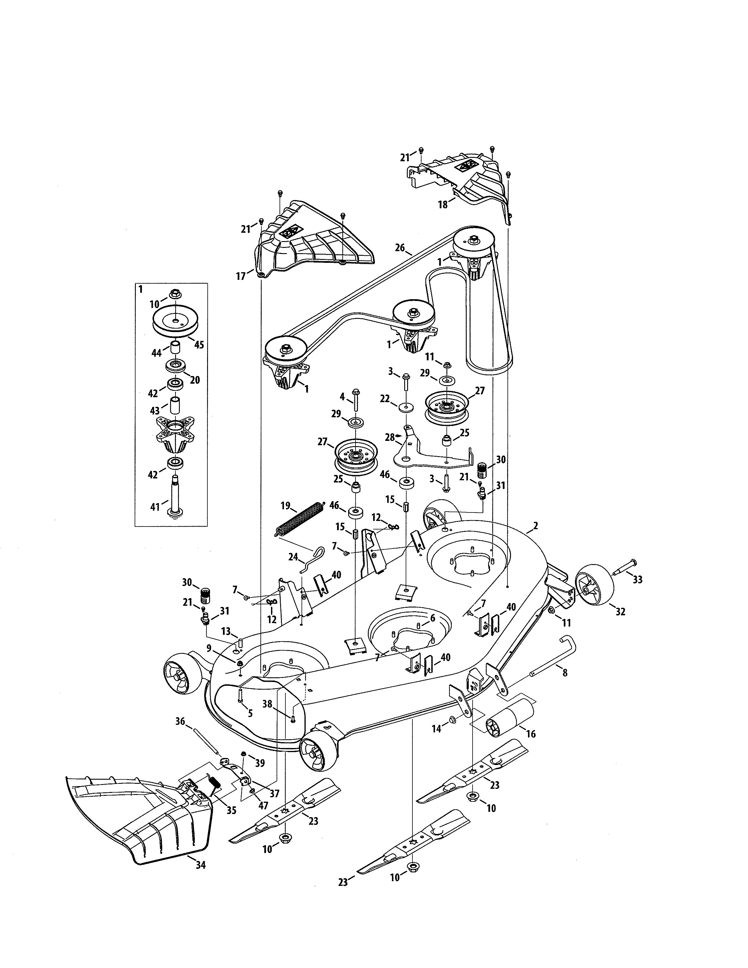 Deck/spindle