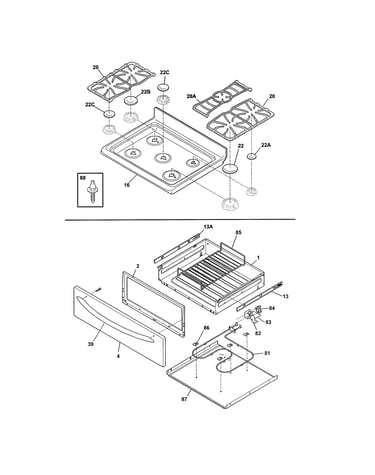 Top/drawer