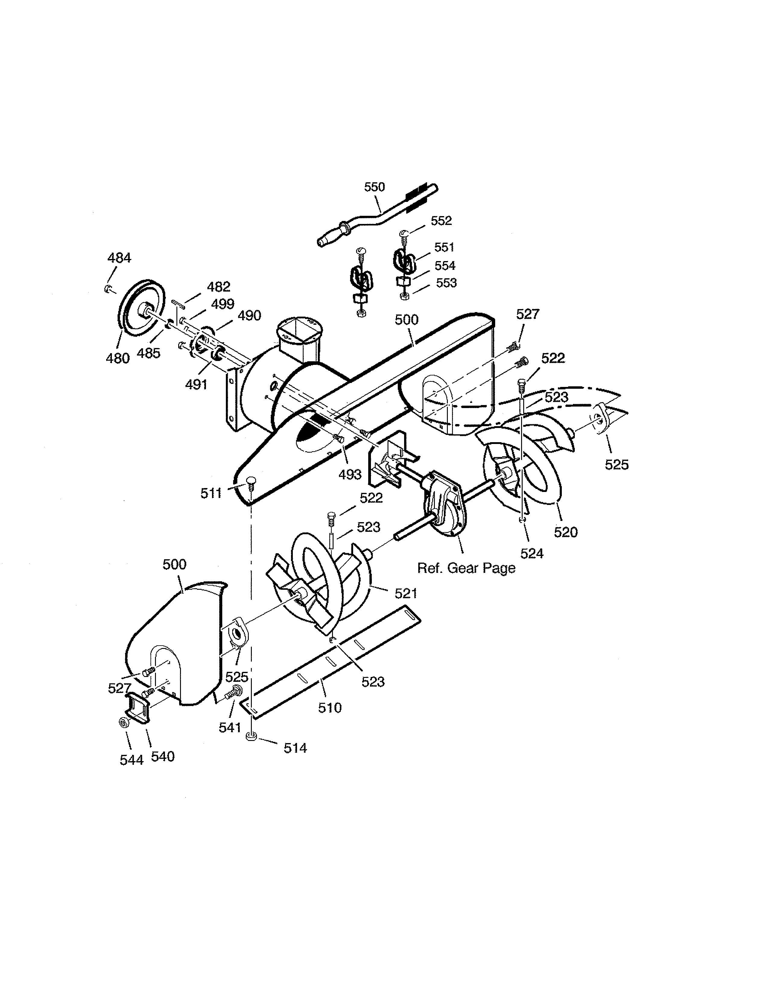 Auger housing