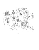 Fuel tank/starter/muffler
