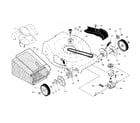Craftsman 917370449 drive control/gear case/wheels diagram