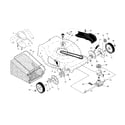 Craftsman 917370449 drive control/gear case/wheels diagram