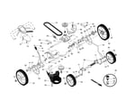 Craftsman 917370926 drive control/gear case/wheels diagram