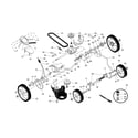 Craftsman 917370926 drive control/gear case/wheels diagram