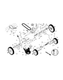Drive control/gear case/wheels