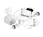 Craftsman 917375452 drive control/gear case/wheels diagram
