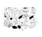 Craftsman 917375923 engine/housing/handle diagram