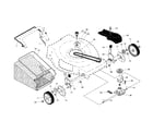 Craftsman 917377100 drive control/gear case/wheels diagram