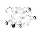 Craftsman 917378910 drive control/gear case/wheels diagram