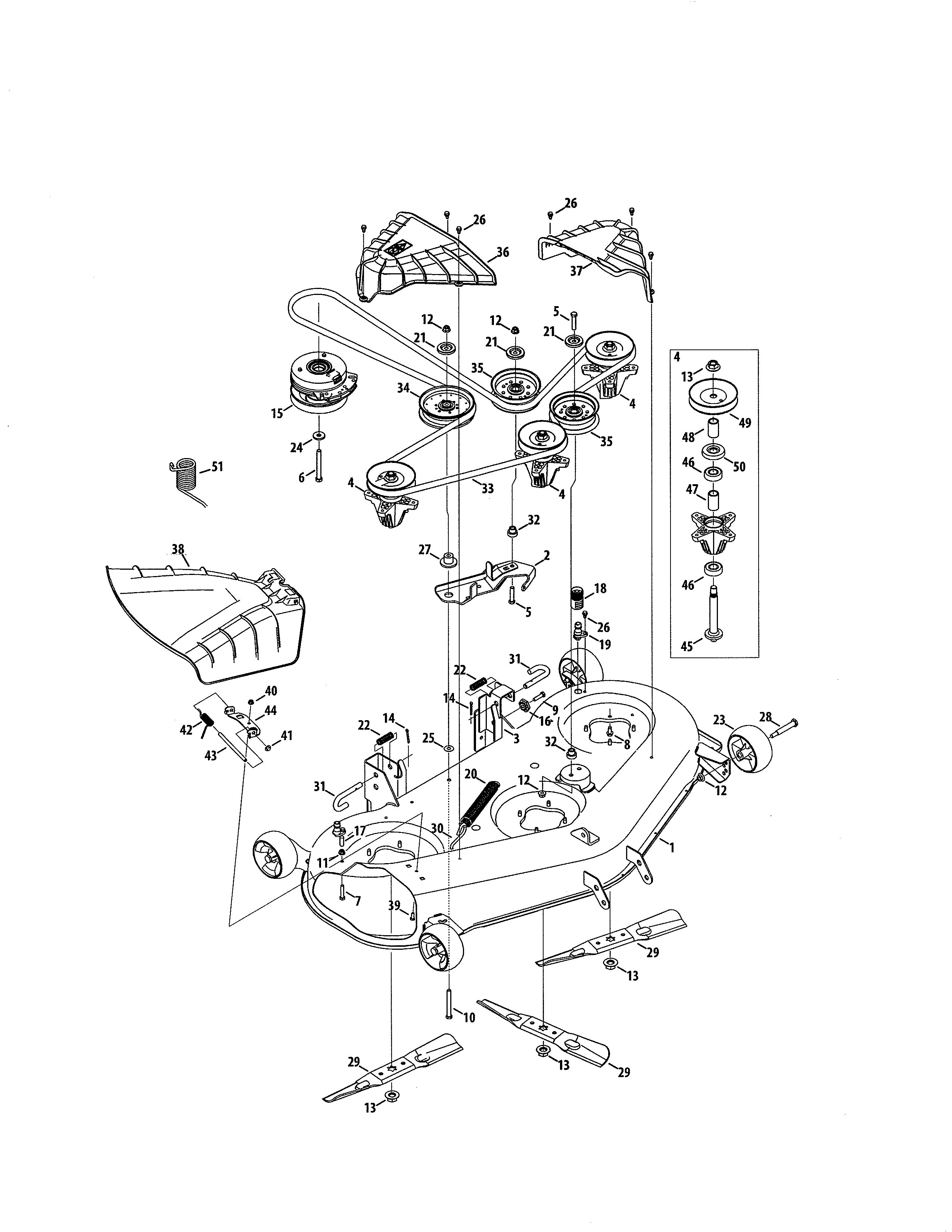 Deck/spindle