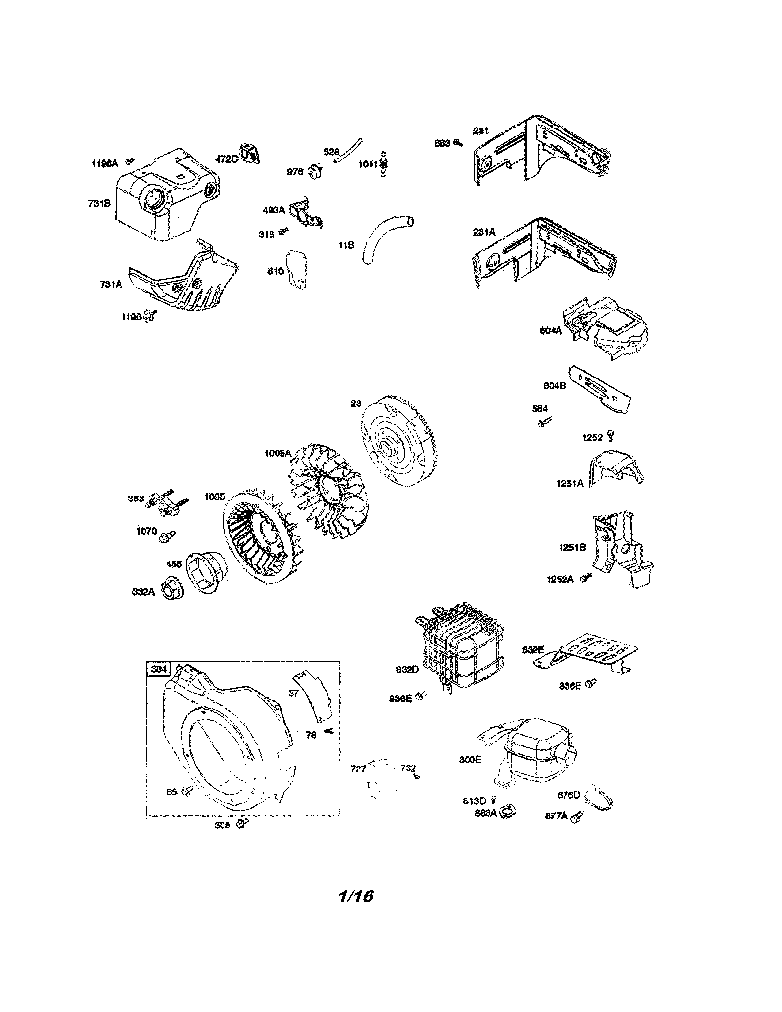 Blower housing/shroud/exhaust