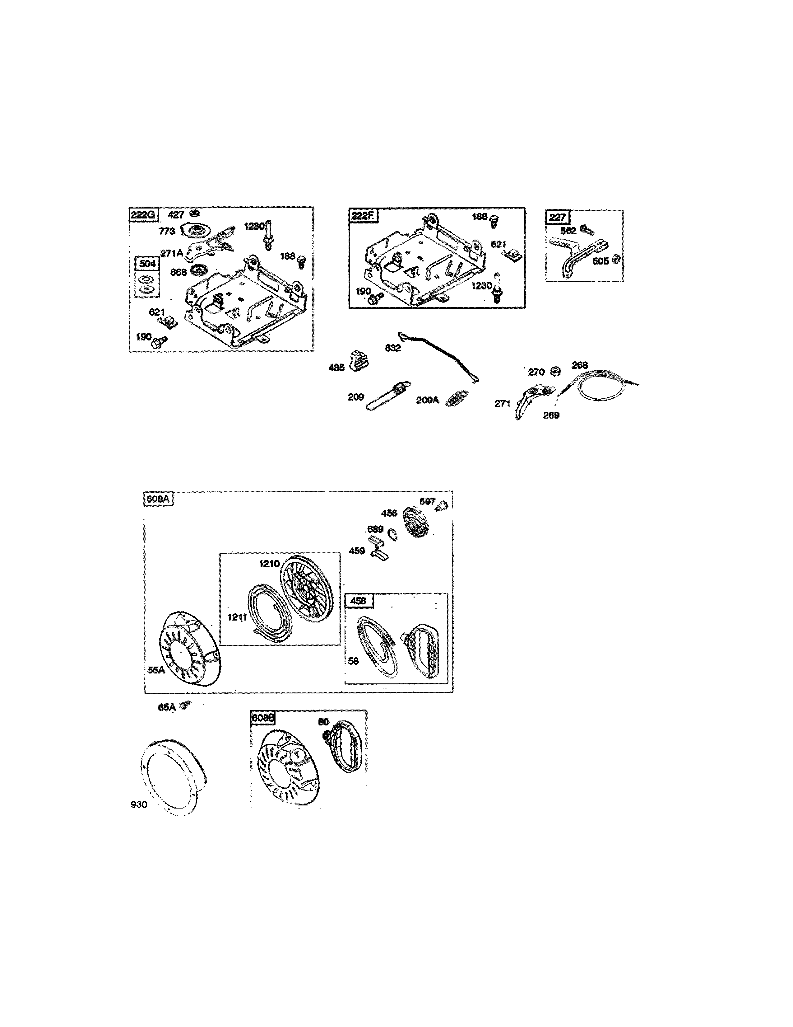 REWIND STARTER/CONTROL BRACKET