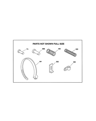 Parts not shown full size