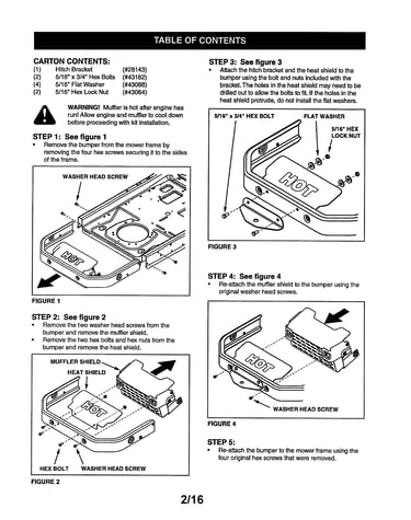 Hitch bracket kit z-turn