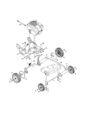 Engine/axles/wheels