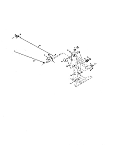 Brake pedal & rod