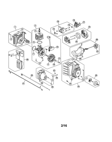 Fuel tank/short block