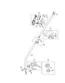 Drive shaft/handle/shield