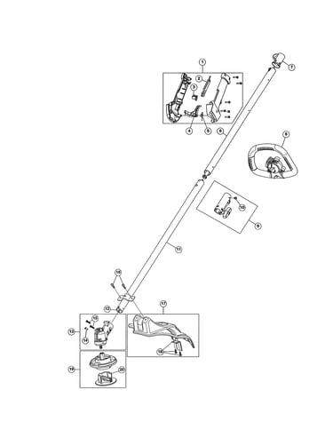 Handle/drive shaft