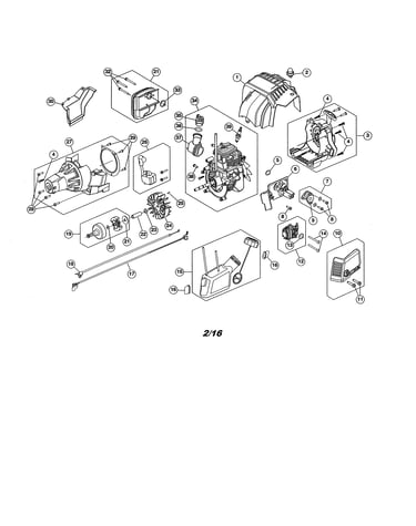 Fuel tank/shortblock
