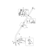 Drive shaft/handle/shield