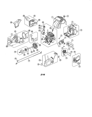 Fuel tank/short block