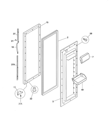 Refrigerator door