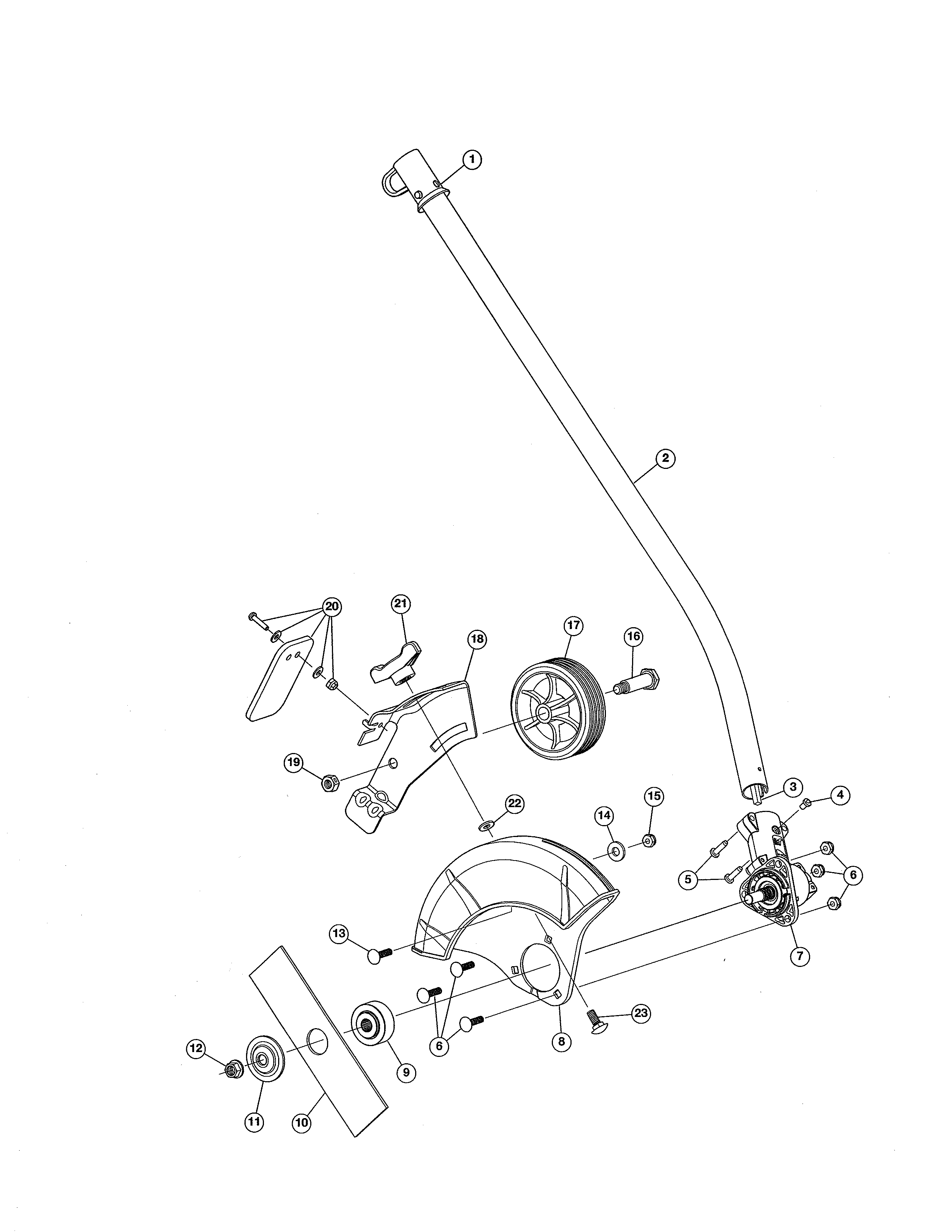 Lawn edger attachment