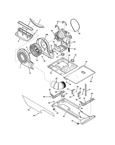 Motor/blower/belt