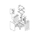 Frigidaire FFLE2022MW2 lower cabinet/top diagram