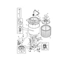 Frigidaire FFLE2022MW2 motor/tub diagram